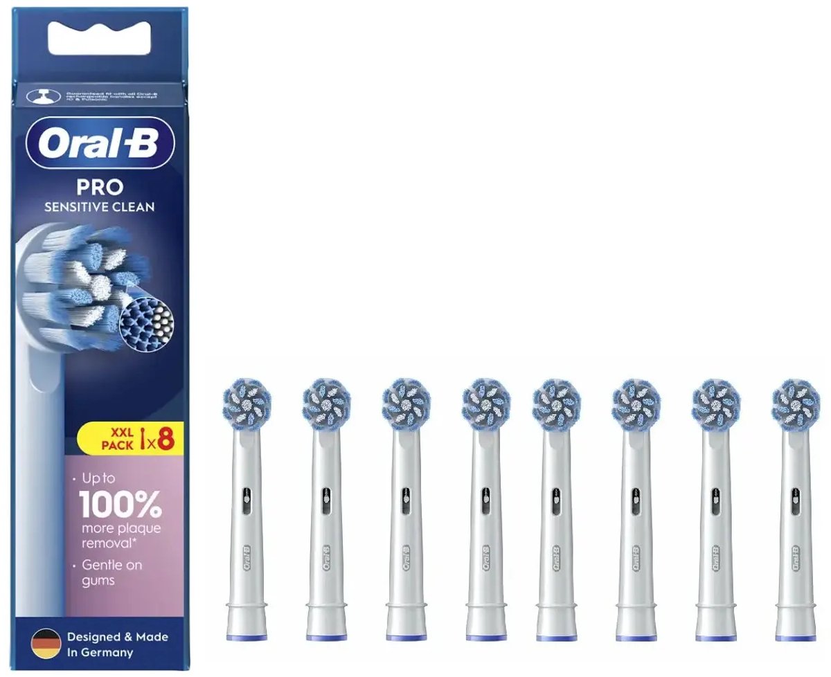 Cabezales de recambio Oral-B EB60X-8 Sensitive Clean Pro Pack 8 Blanco