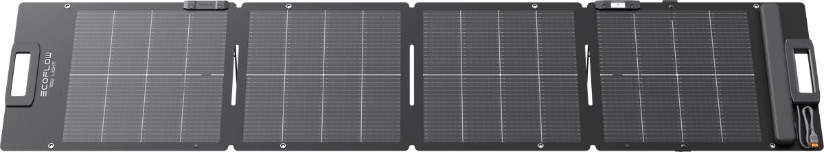 Panel Solar Plegable EcoFlow 110W Negro (122W BNPI) IP68 XT60 integrado