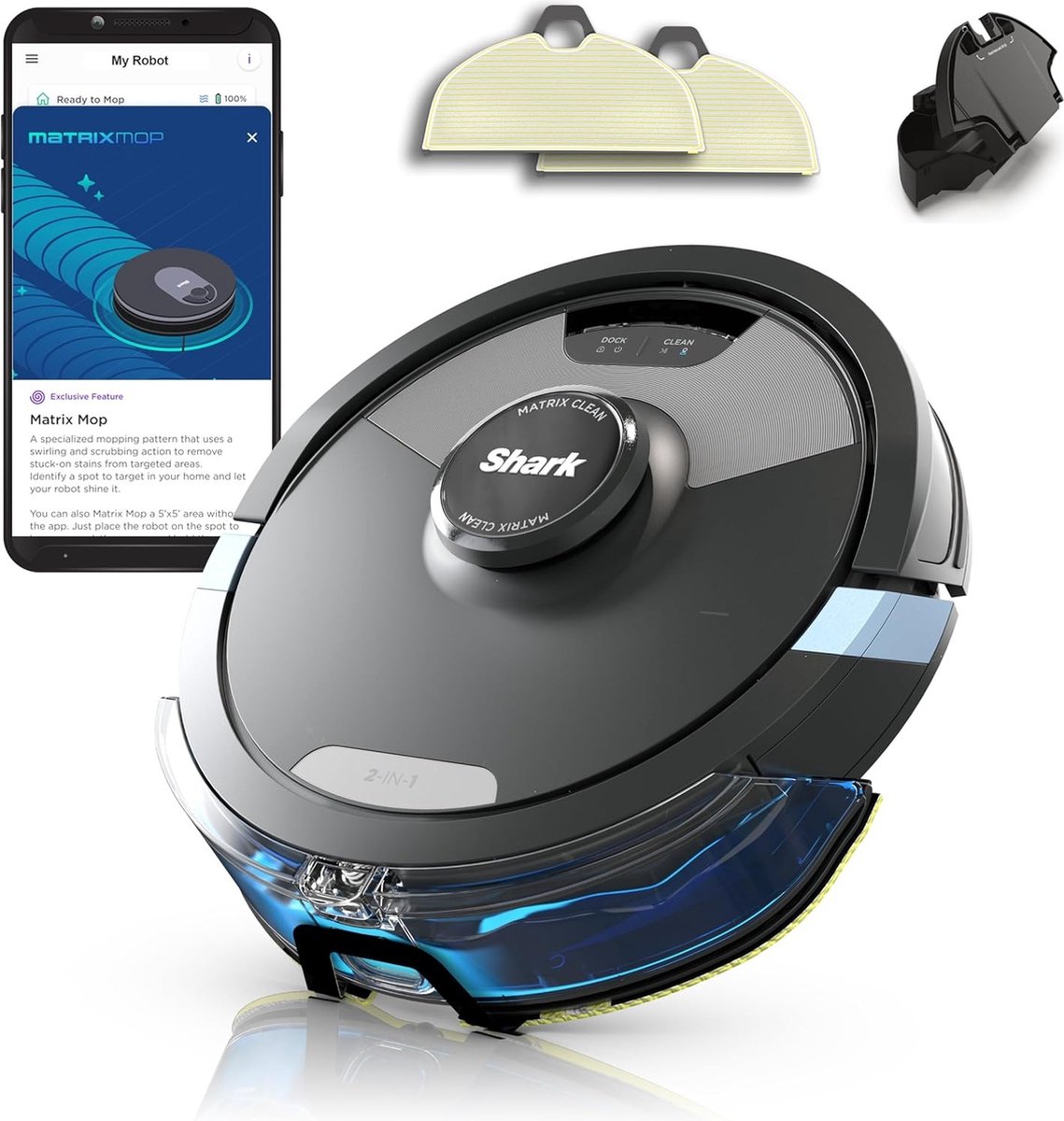 Robot Aspirador Shark Matrix Plus 2-in-1 RV2620WDEU Matrix Clean Navigation