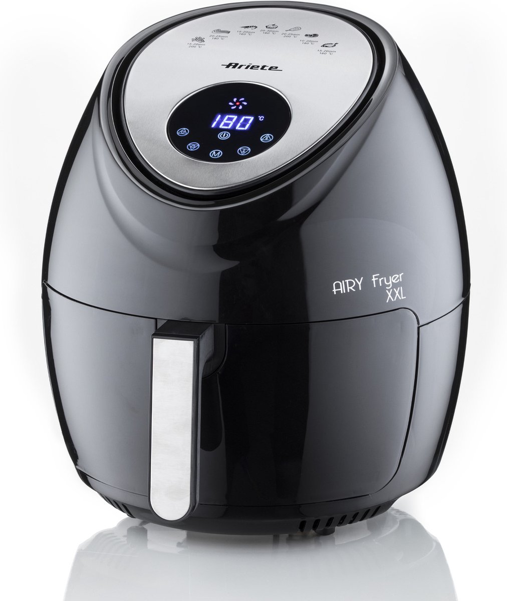 Freidora de Aire Ariete Airy Fryer XXL 5,5L 1800W Con Programas Negro