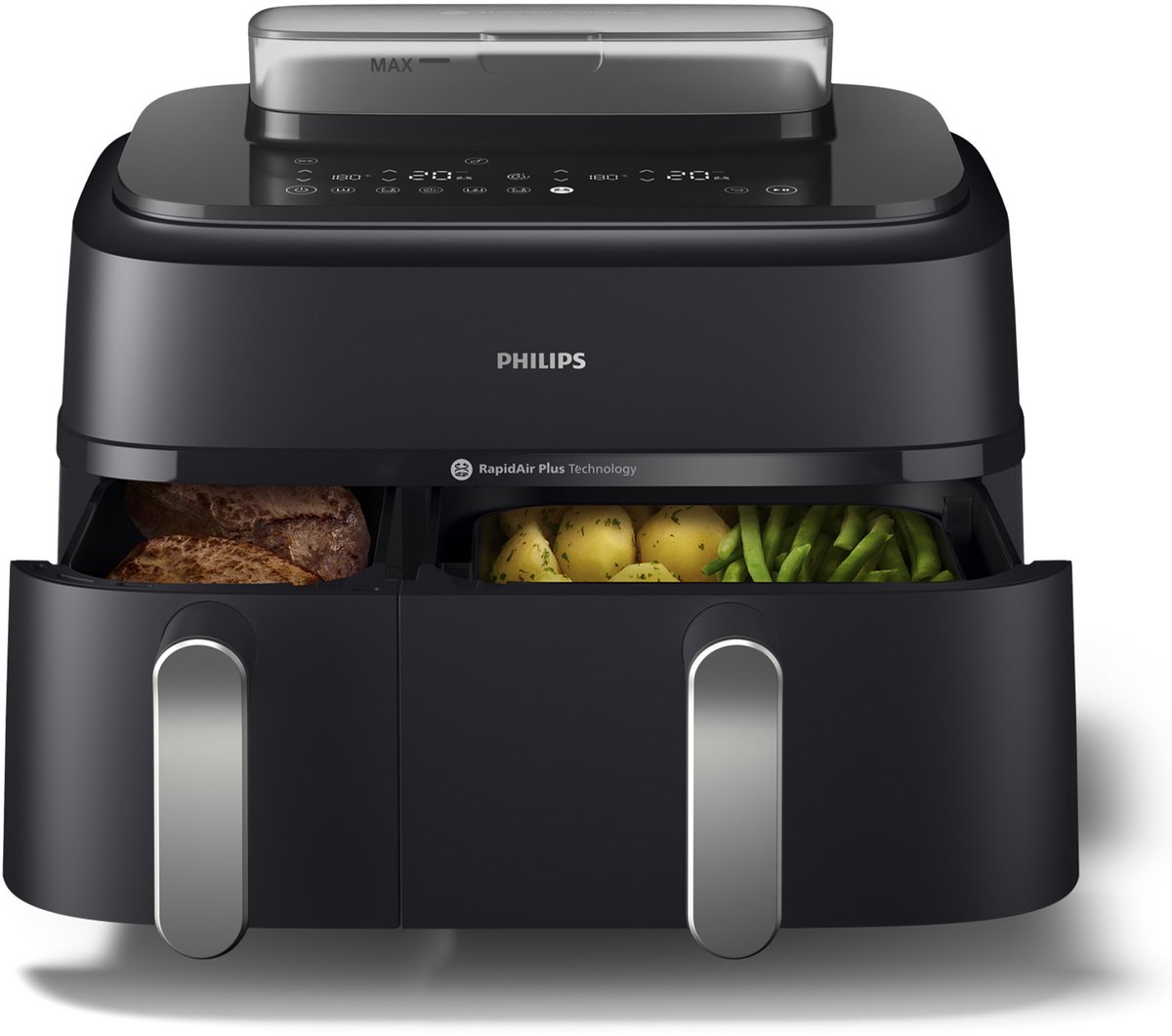 Freidora de Aire Philips 5000 Series NA551/00 Doble cesta 9L 2750W 12 Programas