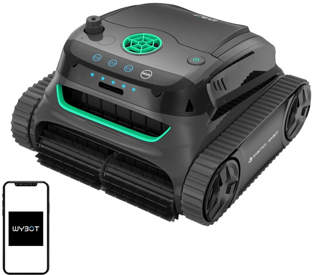 Wybot S2 210 min inalámbrico 300 m² Robot limpiafondos