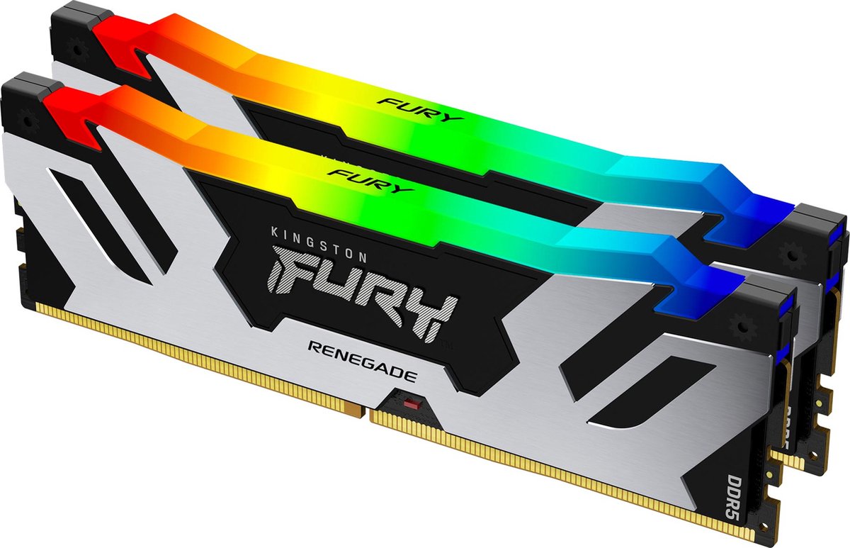 Kit de memoria RAM Kingston Technology FURY Renegade RGB 32GB (2x16GB) DDR5 6400MT/s CL32