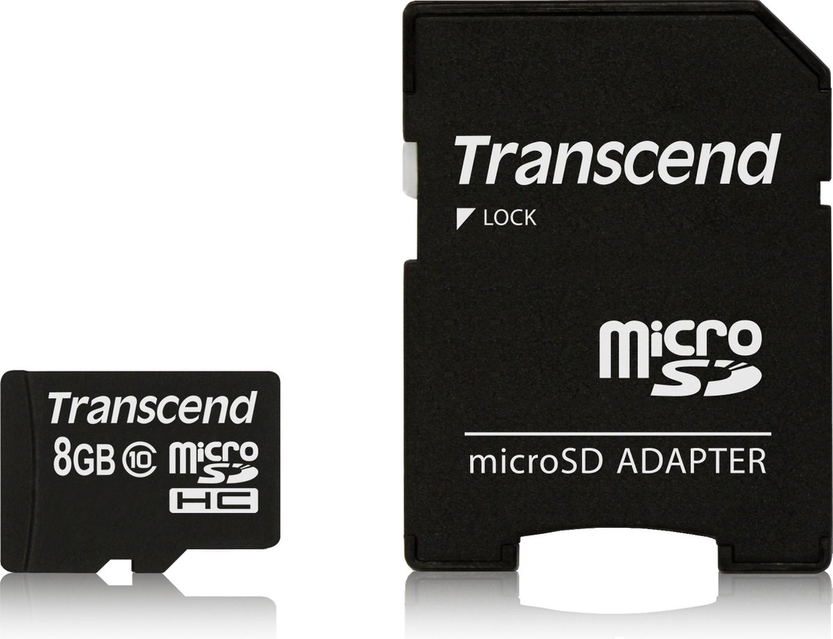 Transcend TS8GUSDHC10 8GB Negro 20MB/s Clase 10 Tarjeta microSD