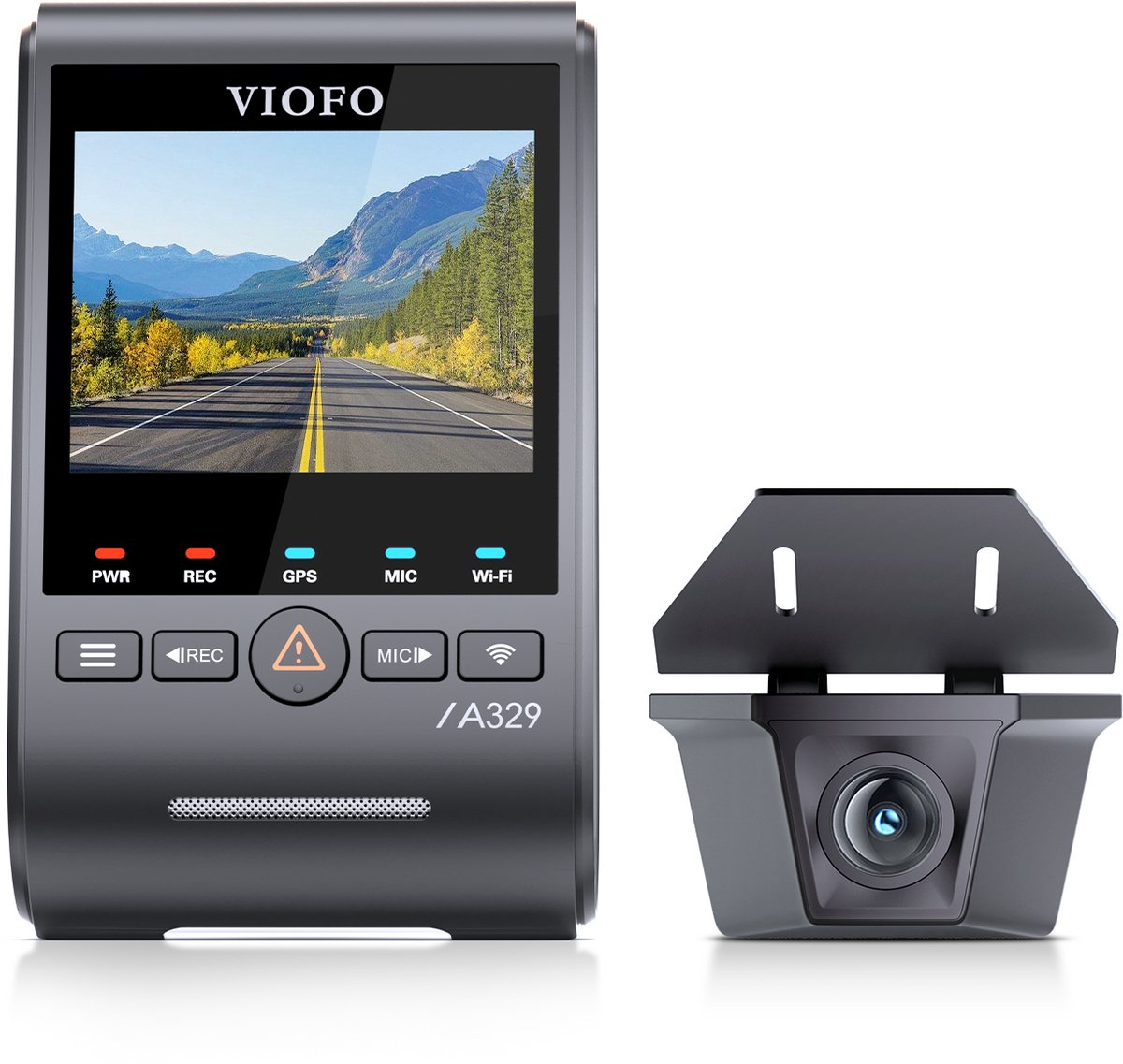 VIOFO A329SW 2CH Dashcam 4K+2K GPS WiFi 6 140° Visión Nocturna HDR