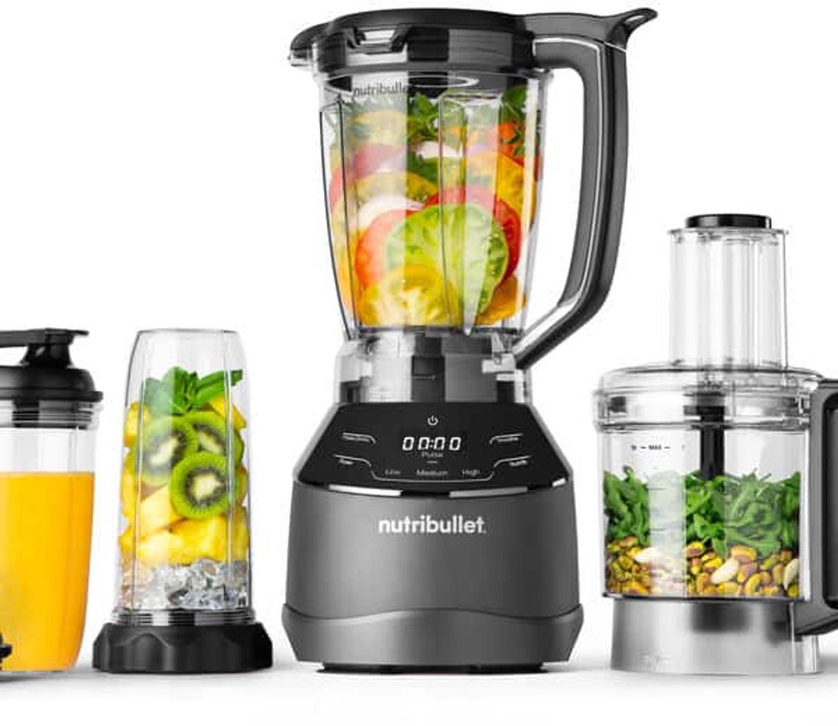 Batidora y procesador NutriBullet Triple Prep System 1,8L 1500W 4 velocidades Negro NBF580B