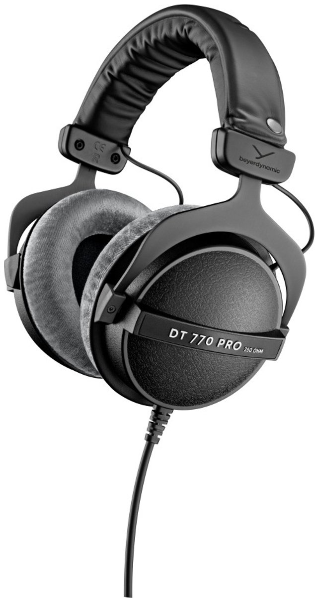 Auriculares Beyerdynamic DT 770 Pro 250 Ω Diadema circumaural Cable Jack 3,5mm Negro