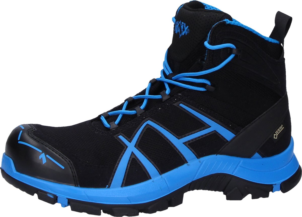 Chaussures de sécurité Haix Black Eagle Safety 40.1 mid, black-blue, Taille 8,5