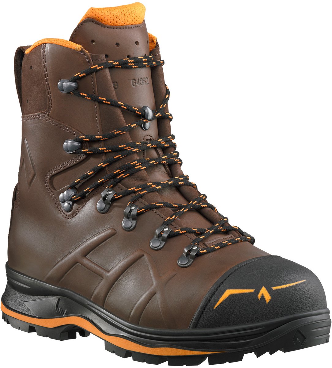 Bottes de sécurité anti-coupure Haix Trekker Mountain 2.0, marron-orange, Taille 11,5