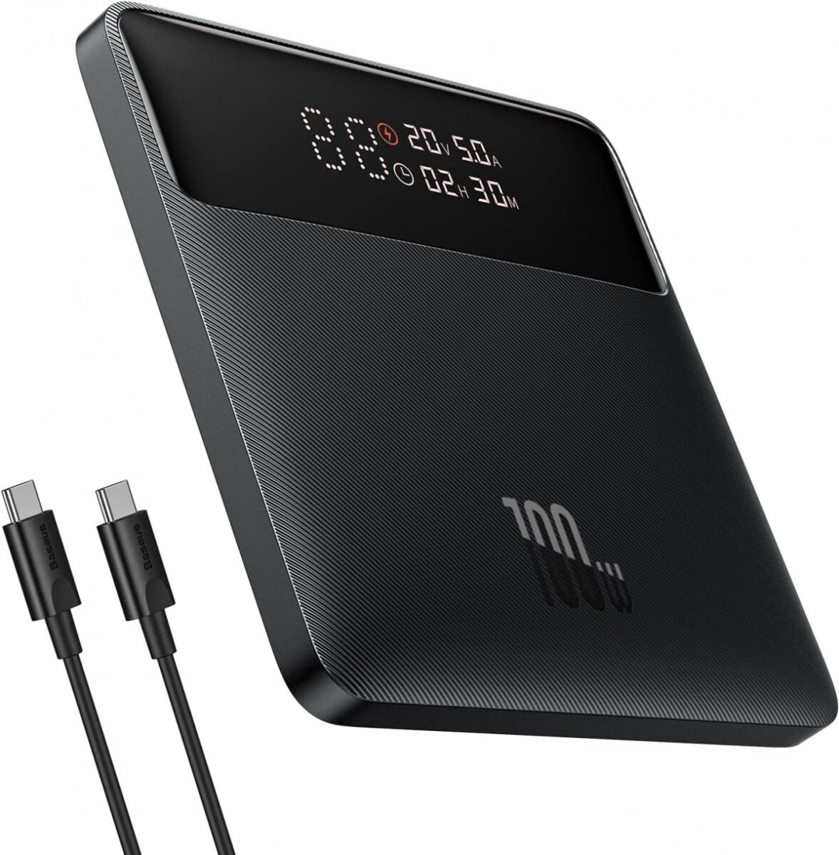 Batteria Esterna Baseus Blade HD, 20000mAh, 100W, QC + PD, 2 x USB-A - 2 x USB-C, Nera PPBL000301
