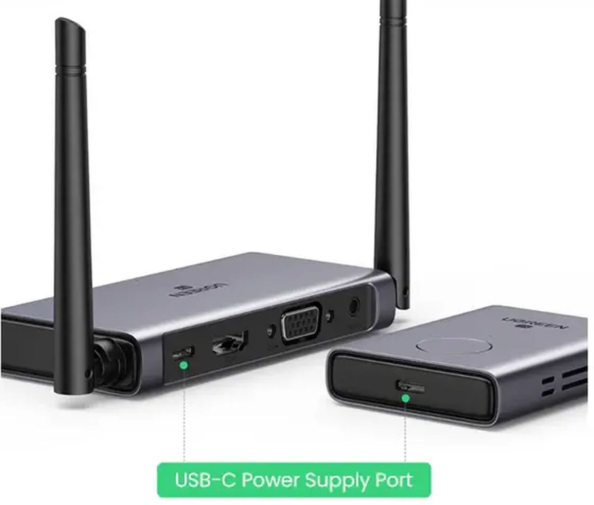Extender Wireless HDMI UGREEN CM506, 1080P, Grigio