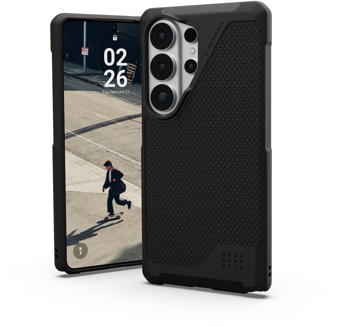 Custodia MagSafe per Samsung Galaxy S26 Ultra S948, Urban Armor Gear, Metropolis LT Kevlar, Nera