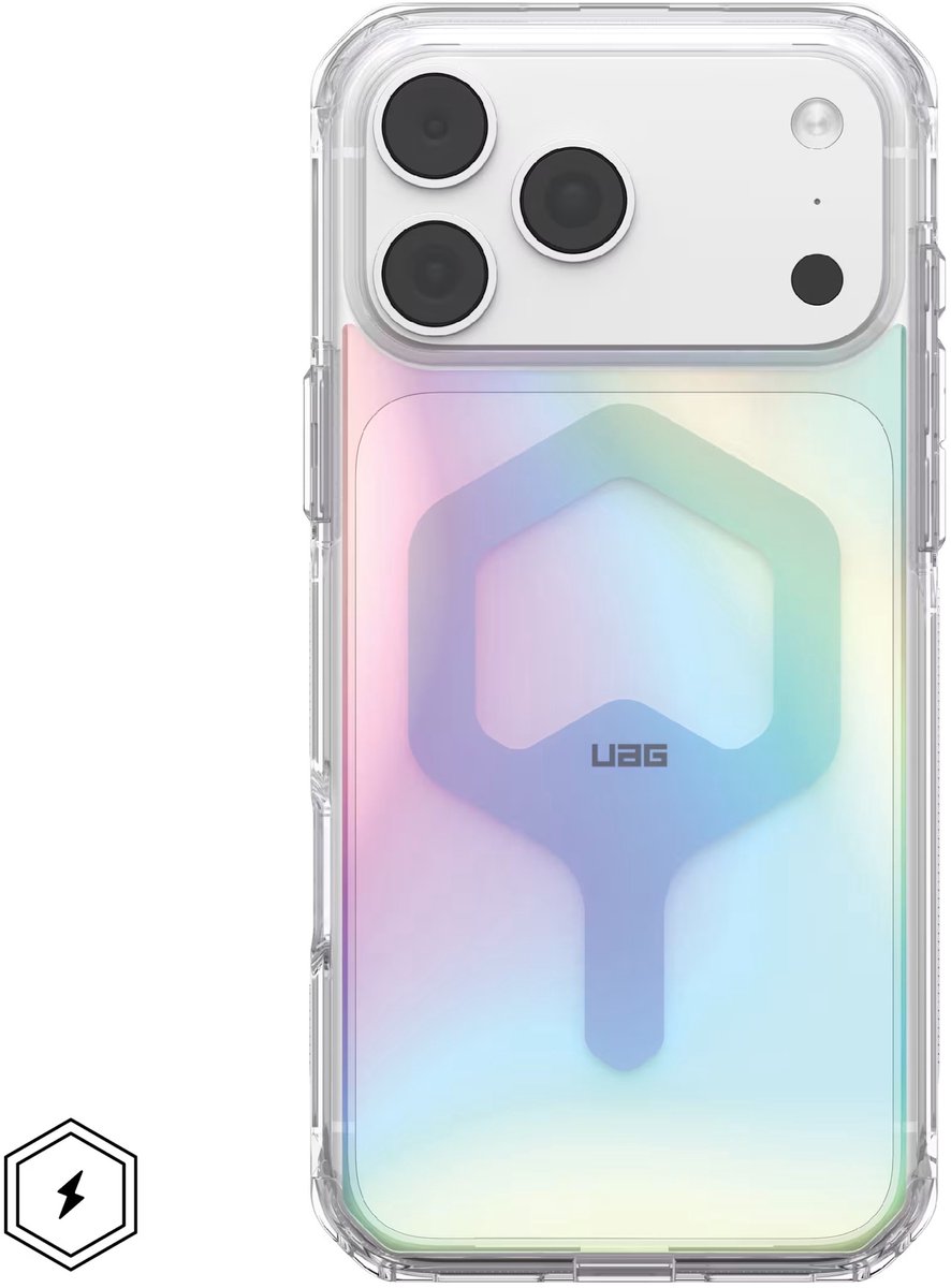 Custodia MagSafe per Apple iPhone 18 Pro / 17 Pro, Urban Armor Gear, Plyo, Iridescente