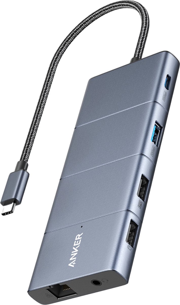 Hub USB-C Anker PowerExpand, 11in1, Grigio