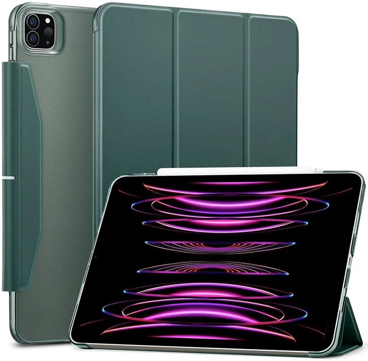 Custodia per Apple iPad Pro 13 (2024), ESR, Ascend Trifold, Verde Satinato