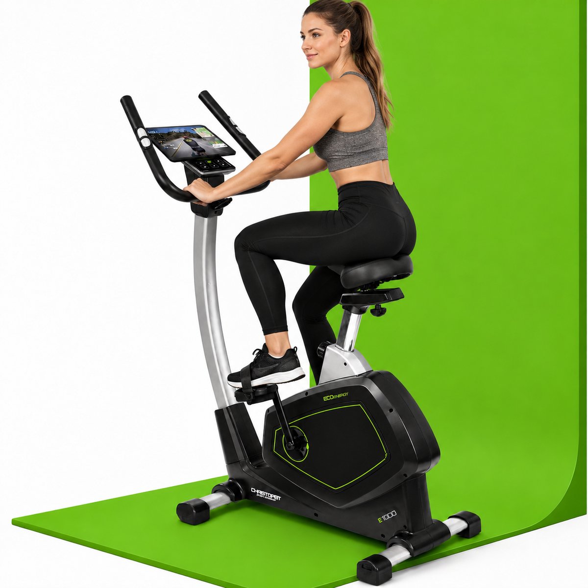 Christopeit Sport Ergometer Eco 1000 mit KinoMap APP & Generatortechnik