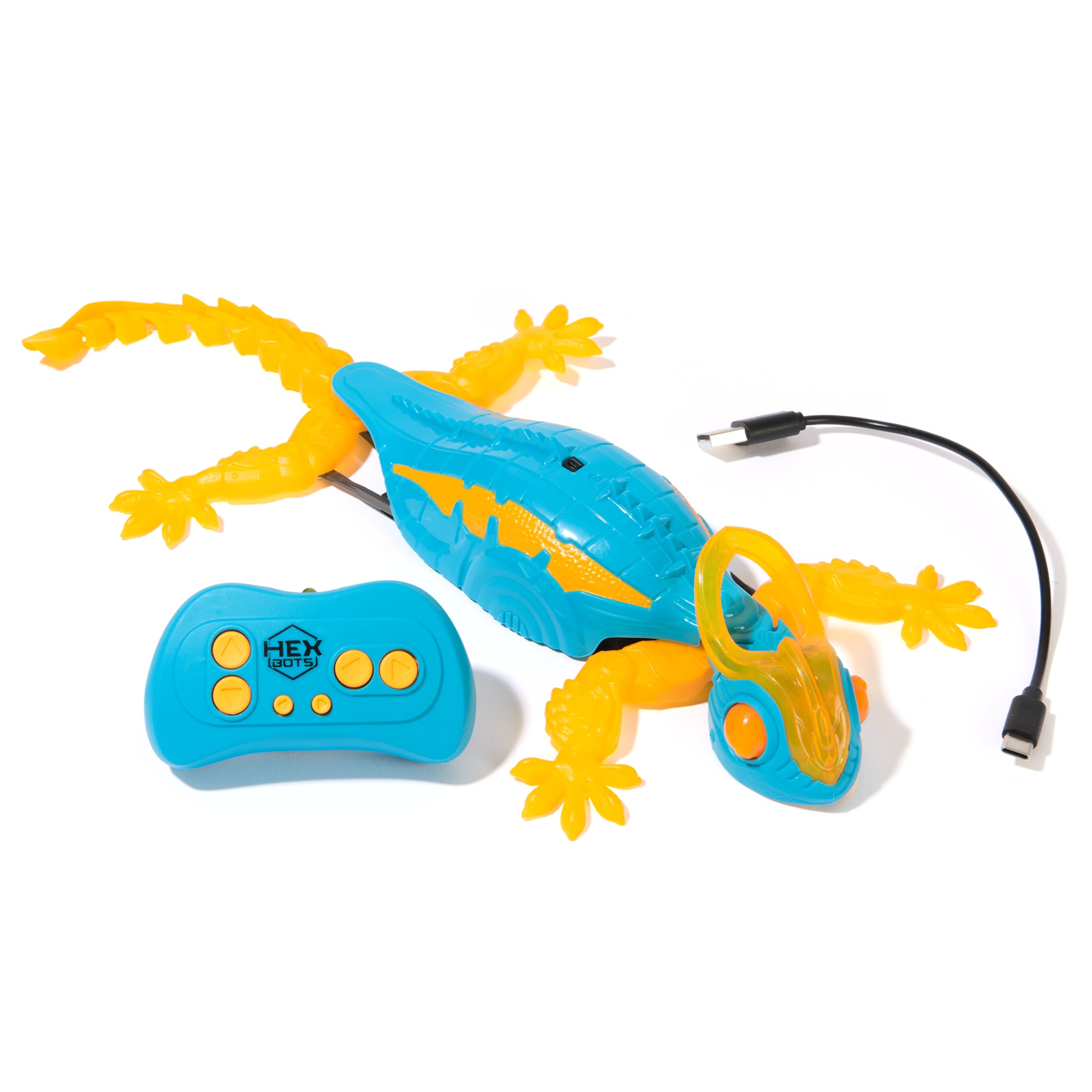 Hex Bots - Wall Crawler Chameleon, Orange and blue