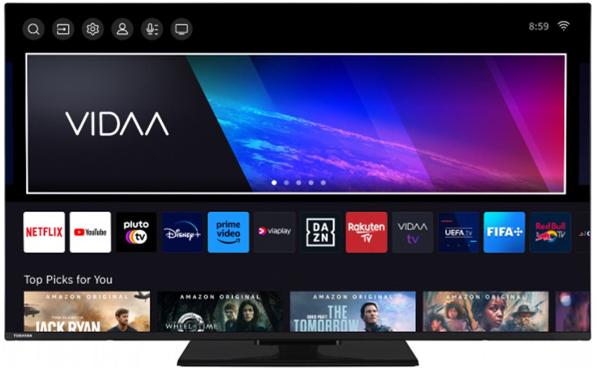 Smart TV 55 50UV3463DG DLED 4K Ultra HD (Preto) - TOSHIBA