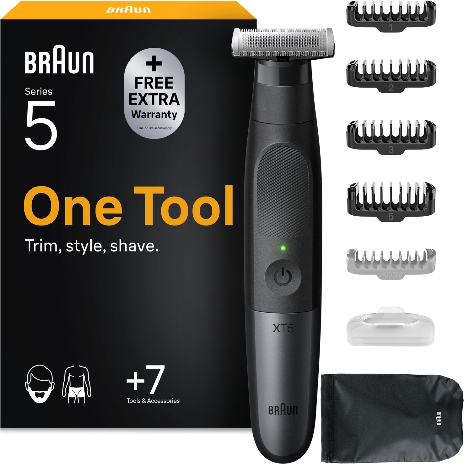 Braun Bodytrimmer Styler XT5100 Black / Spc Grey