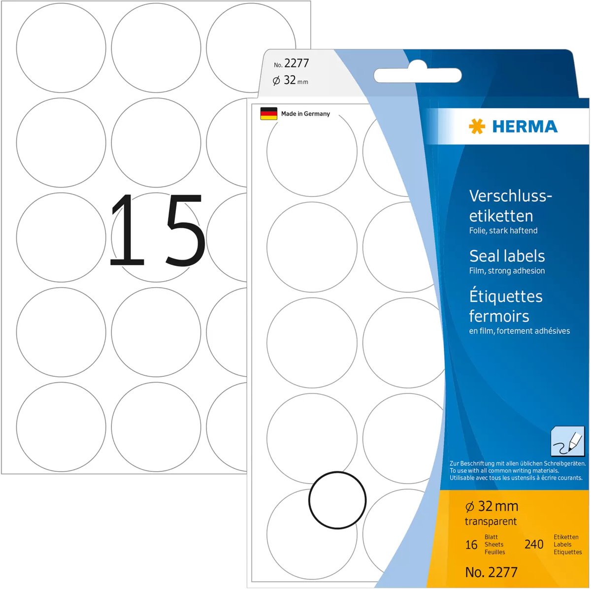 HERMA labels - 240 label(s) - 32 mm round