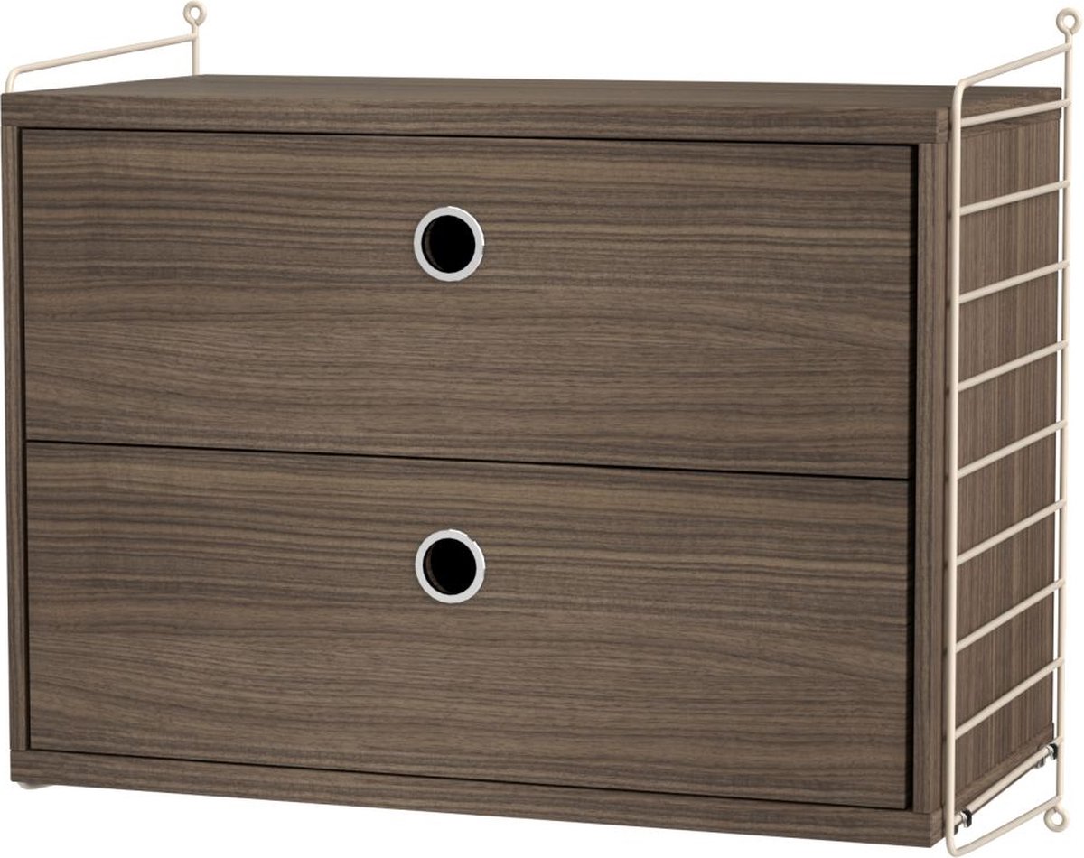 String Panel de pared String Beige, 50x30 cm, paquete de 2