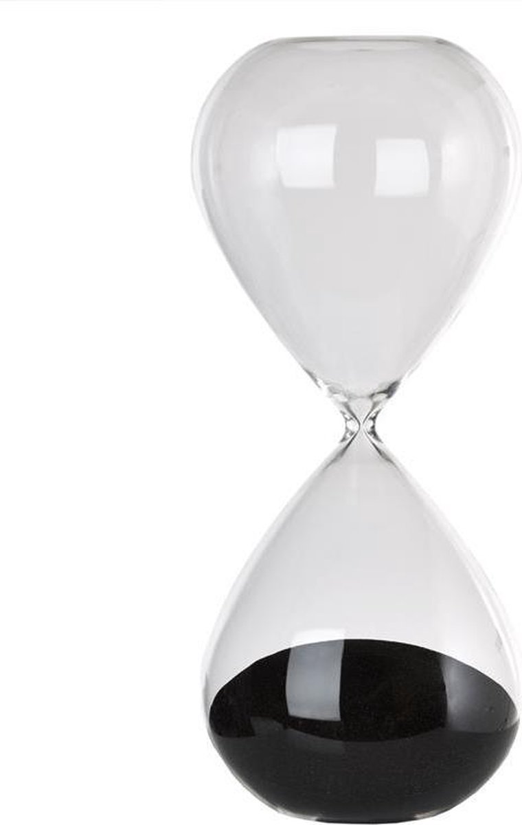 POLSPOTTEN Reloj de arena Ball L 38 cm Negro