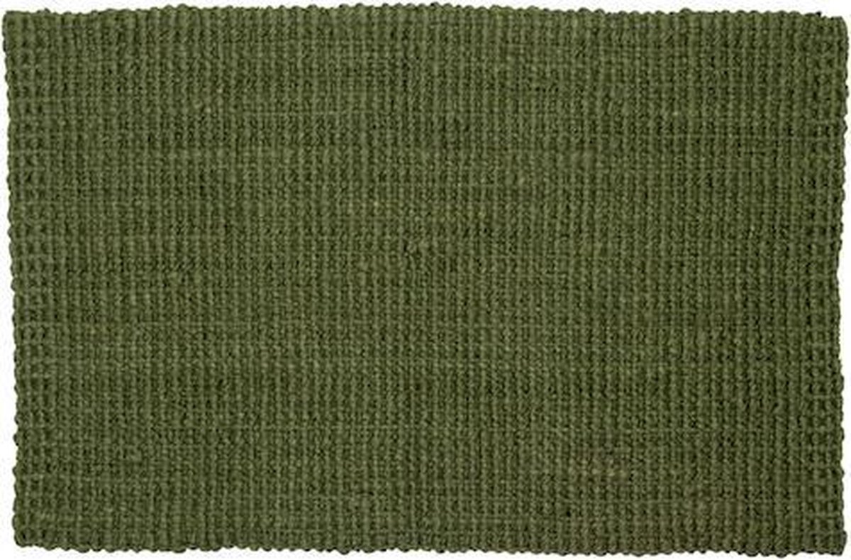 Dixie Zerbino in iuta dark green 60x90 cm