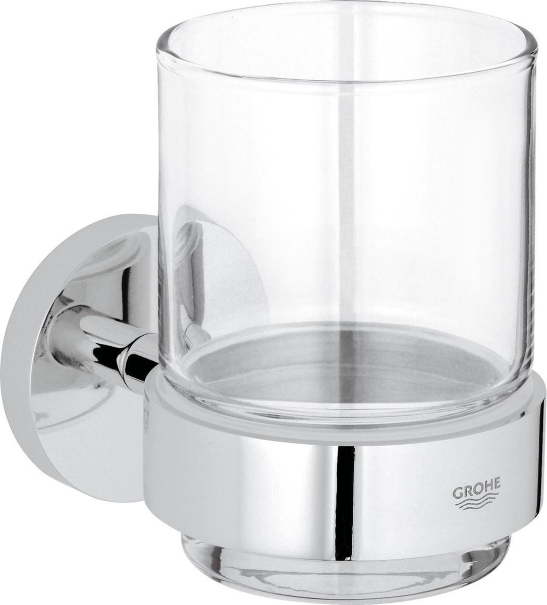 Grohe Essentials Krystalglas med holder, krom