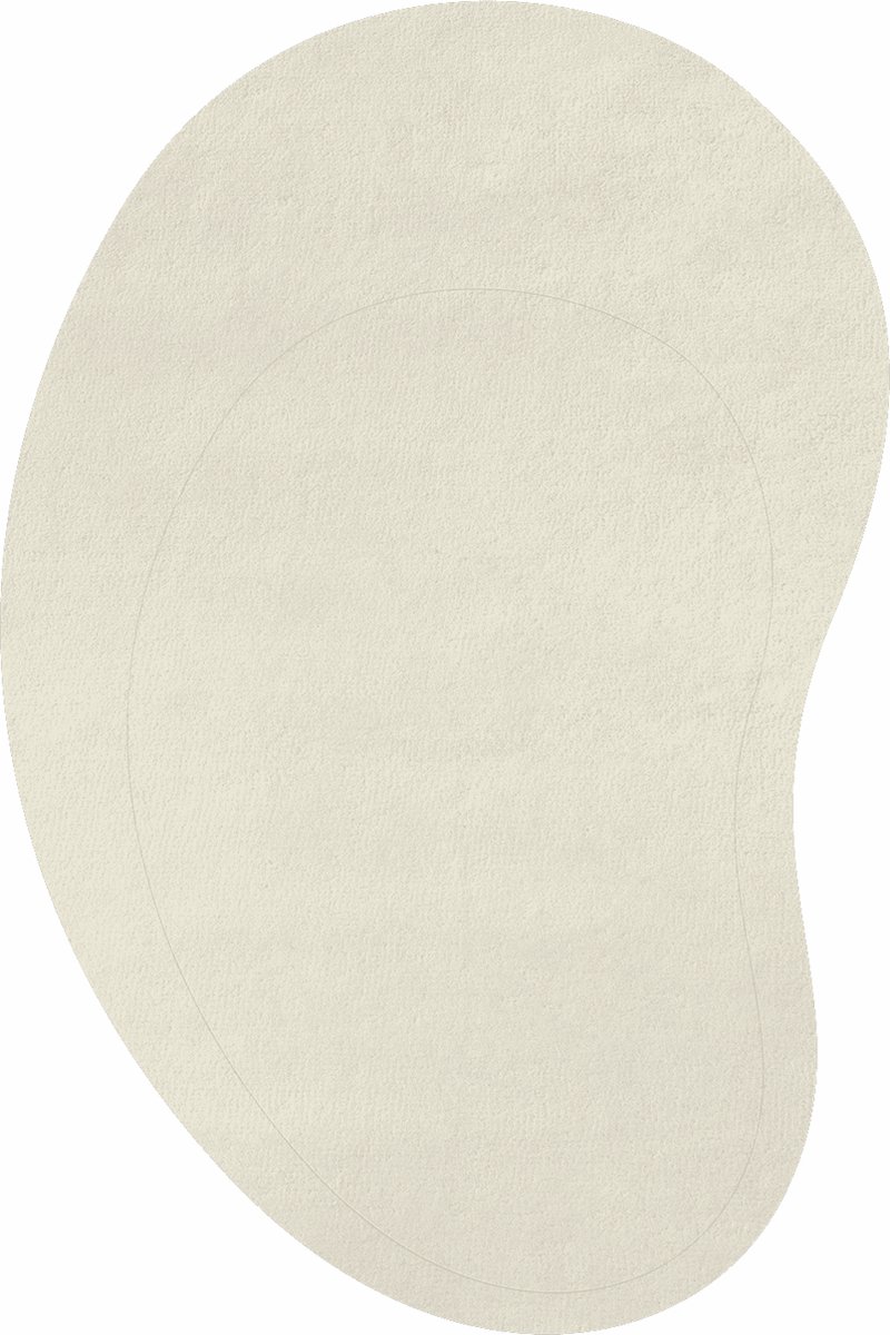 Layered Tappeto in lana Residue 180x270 cm Bianco osso