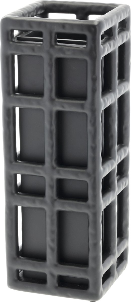 Villa Collection Vaso Lyng 11x11x30 cm Nero