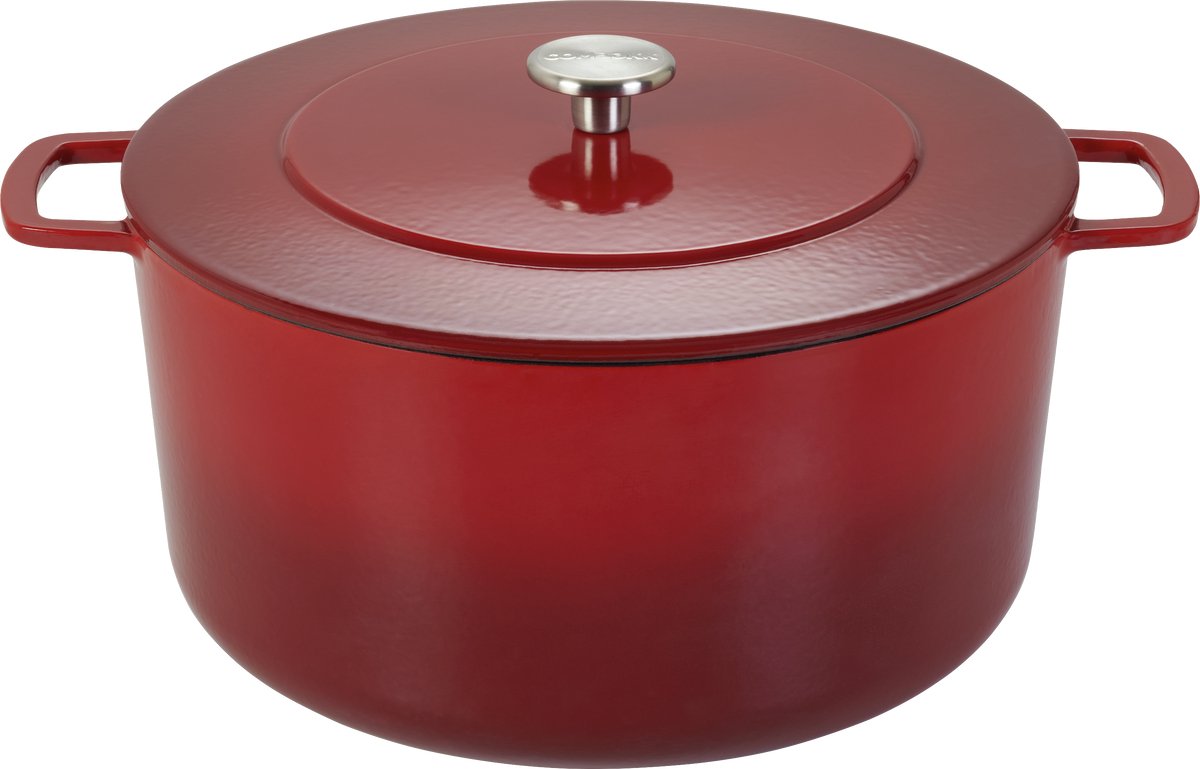Combekk Olla de hierro fundido esmaltada Combekk Enameled Ø32 cm Pomo cherry-silver