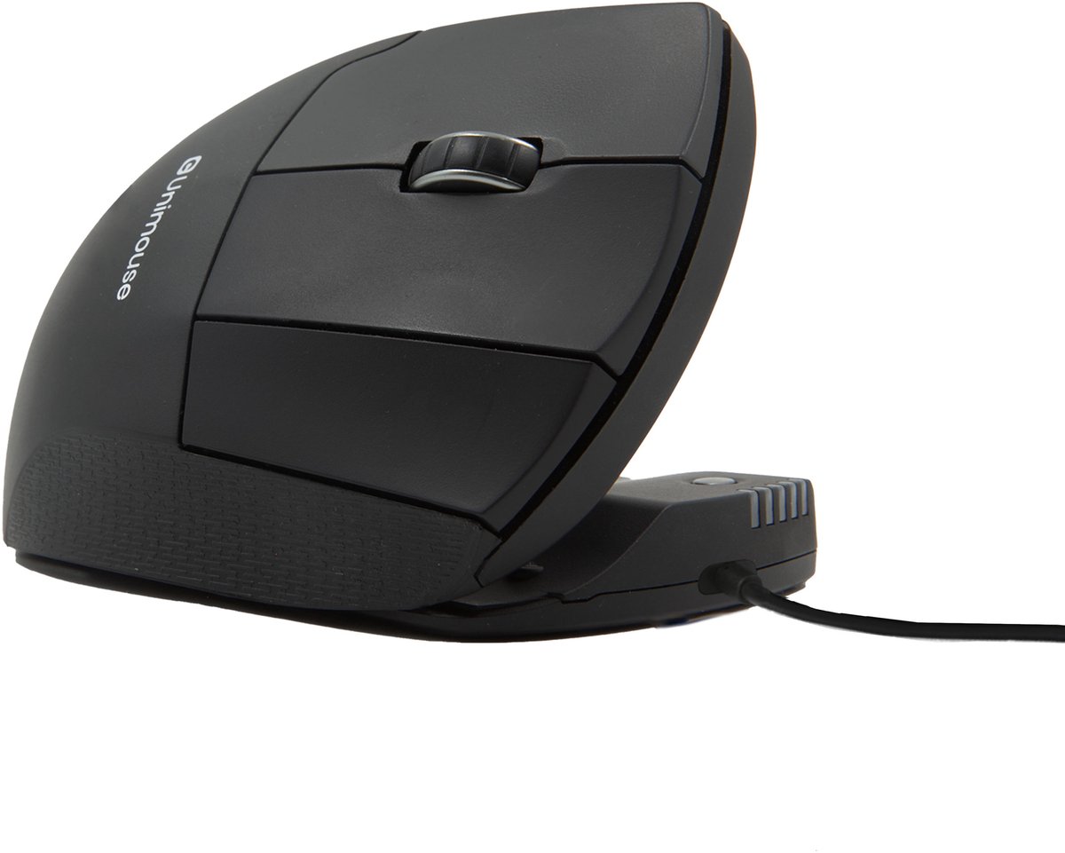 Contour Unimouse - vertical mouse - USB - Vertical mouse - 7 knapper - Sort