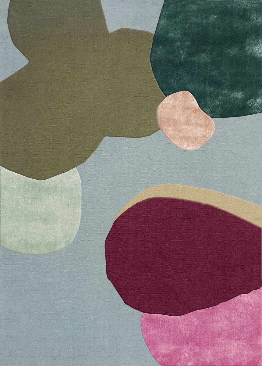 Layered Tappeto in lana Sleeping Flower 250x350 cm