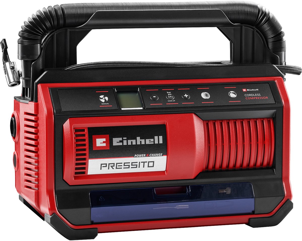 Einhell PRESSITO 18/25 kompressor 11 bar 18V u/batteri og lader