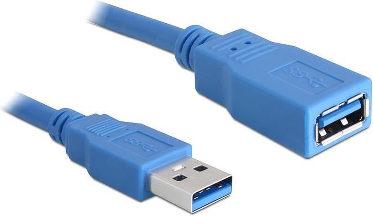 Delock USB 5 Gbps förlängningskabel USB-A hane till hona 2m - Blå