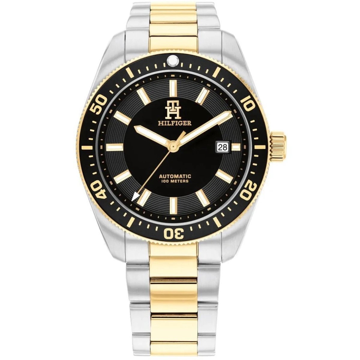 Tommy Hilfiger TH85 - Reloj analógico para Hombre, Negro, Clásico