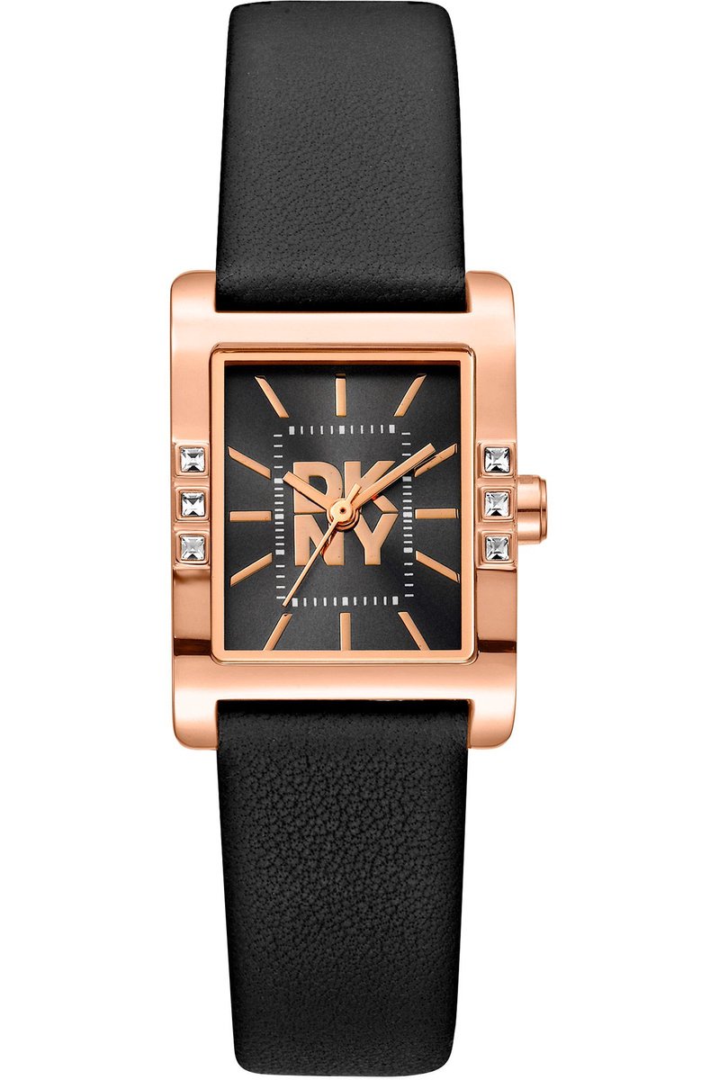 Reloj de pulsera DKNY Westside Glitz - DK1L008L0035 correa color: Negro Dial Negro Mujer
