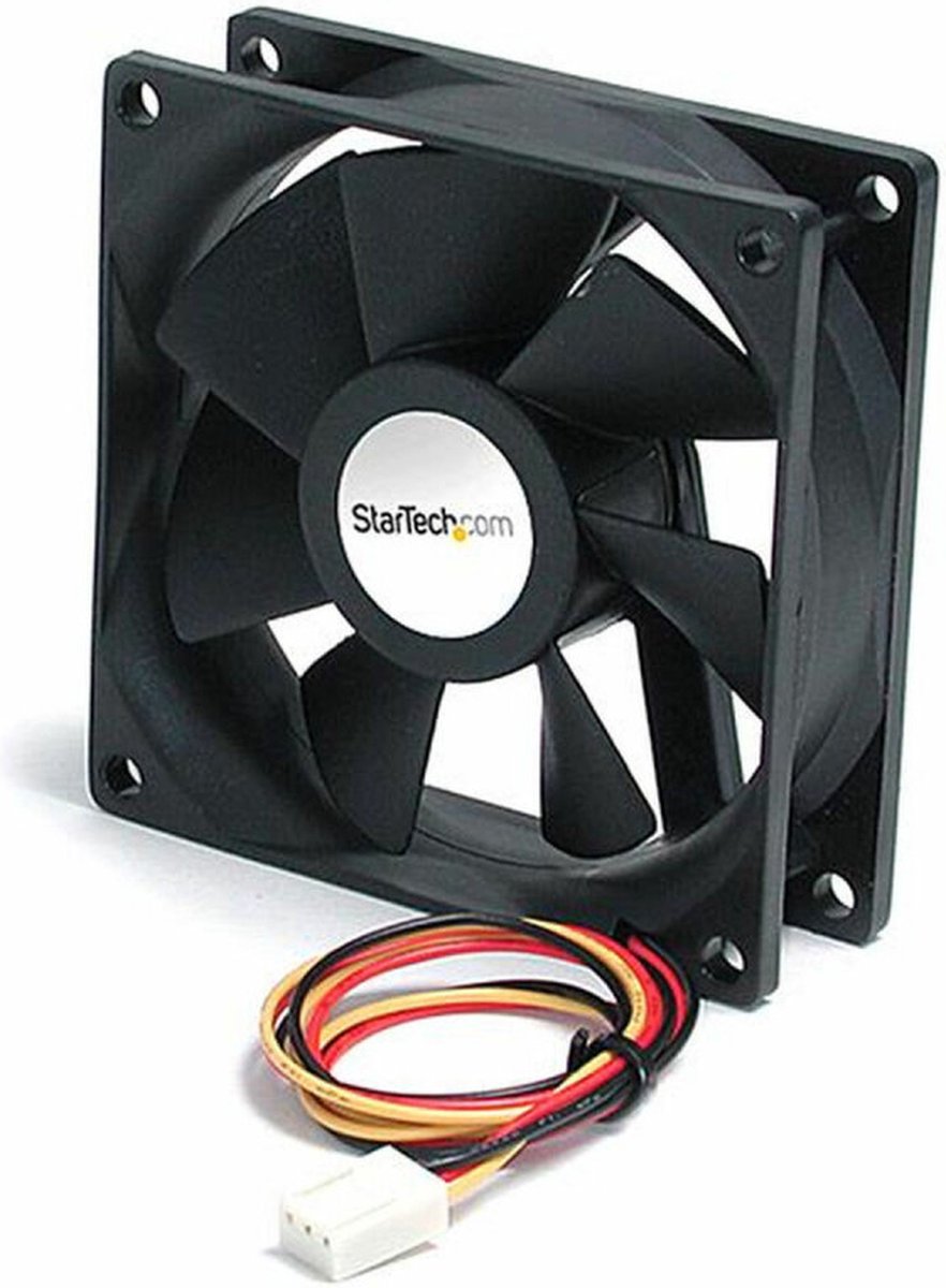 StarTech.com 92x25mm kullager Tyst Computer Case Fan w / TX3-kontakt - Chassi fläkt - 92mm - Svart