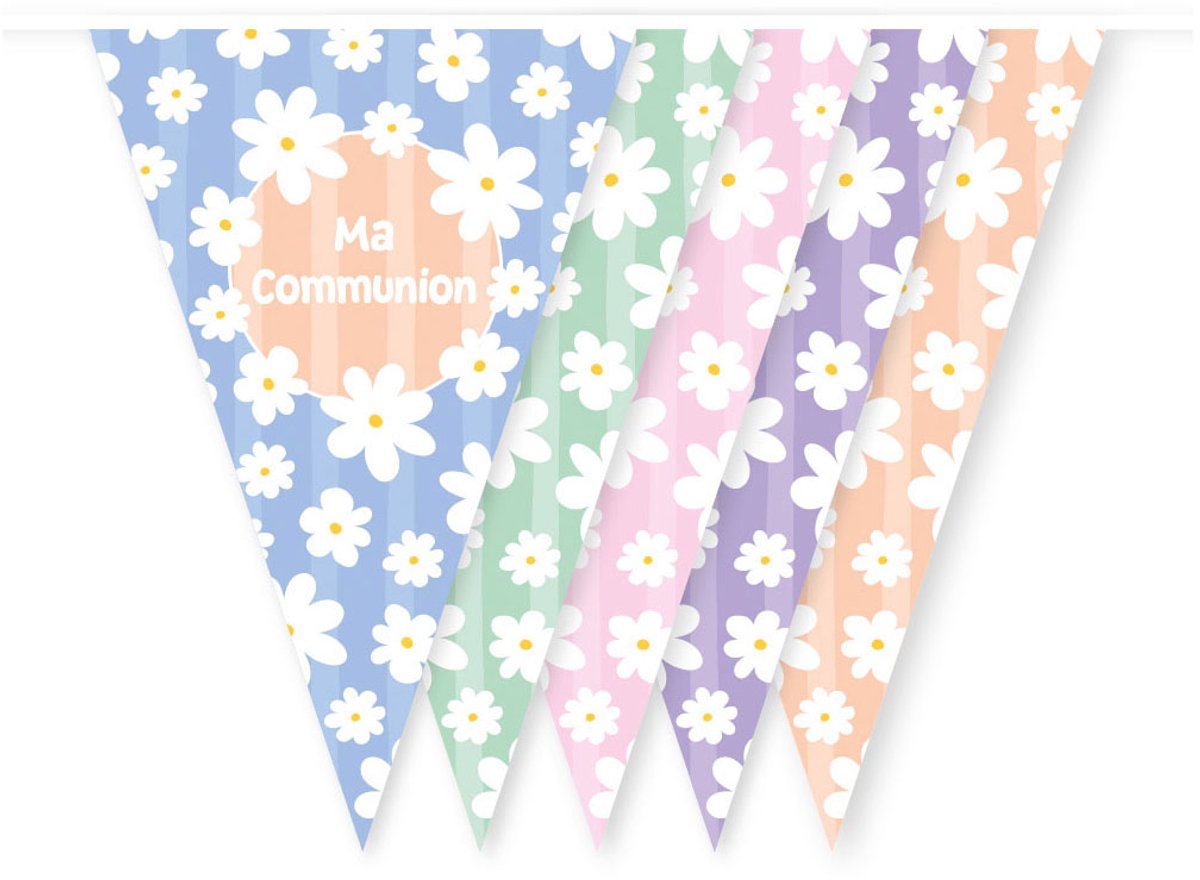Globos Daisies Bunting Mother's Communion - 10m