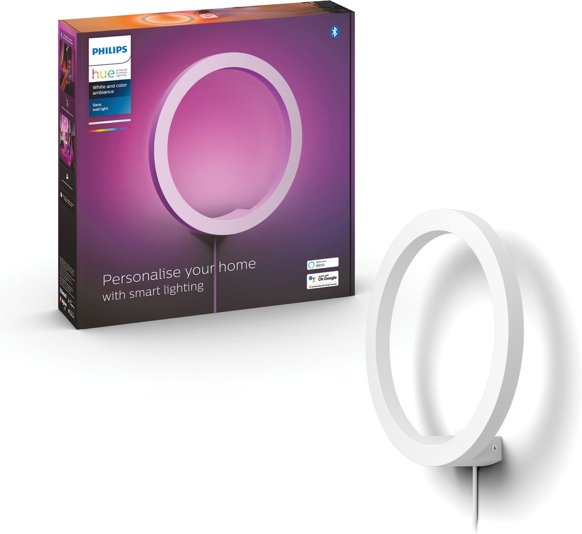 Philips Hue Sana Vägglämpa - Vit