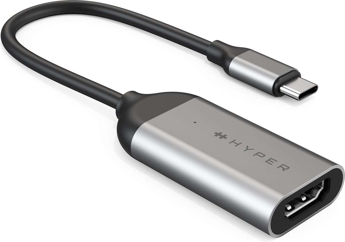 Hyper Hd-h8k Usb Type-c Hdmi Rostfritt Stål Usb-c Hdmi Rostfritt Stål
