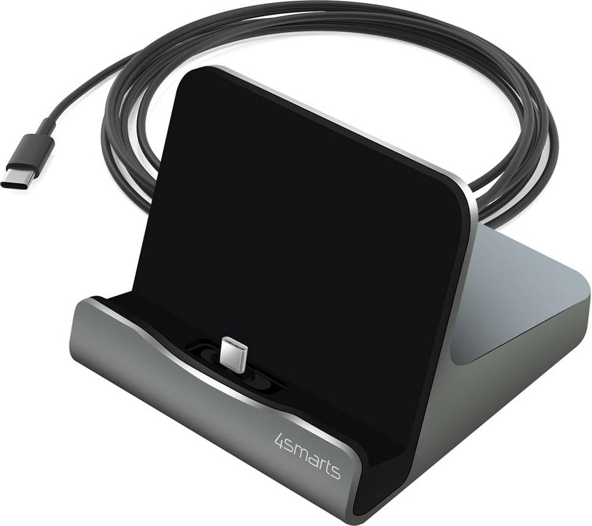 4smarts Charging Station VoltDock Tablet USB-C 60W gunmetal
