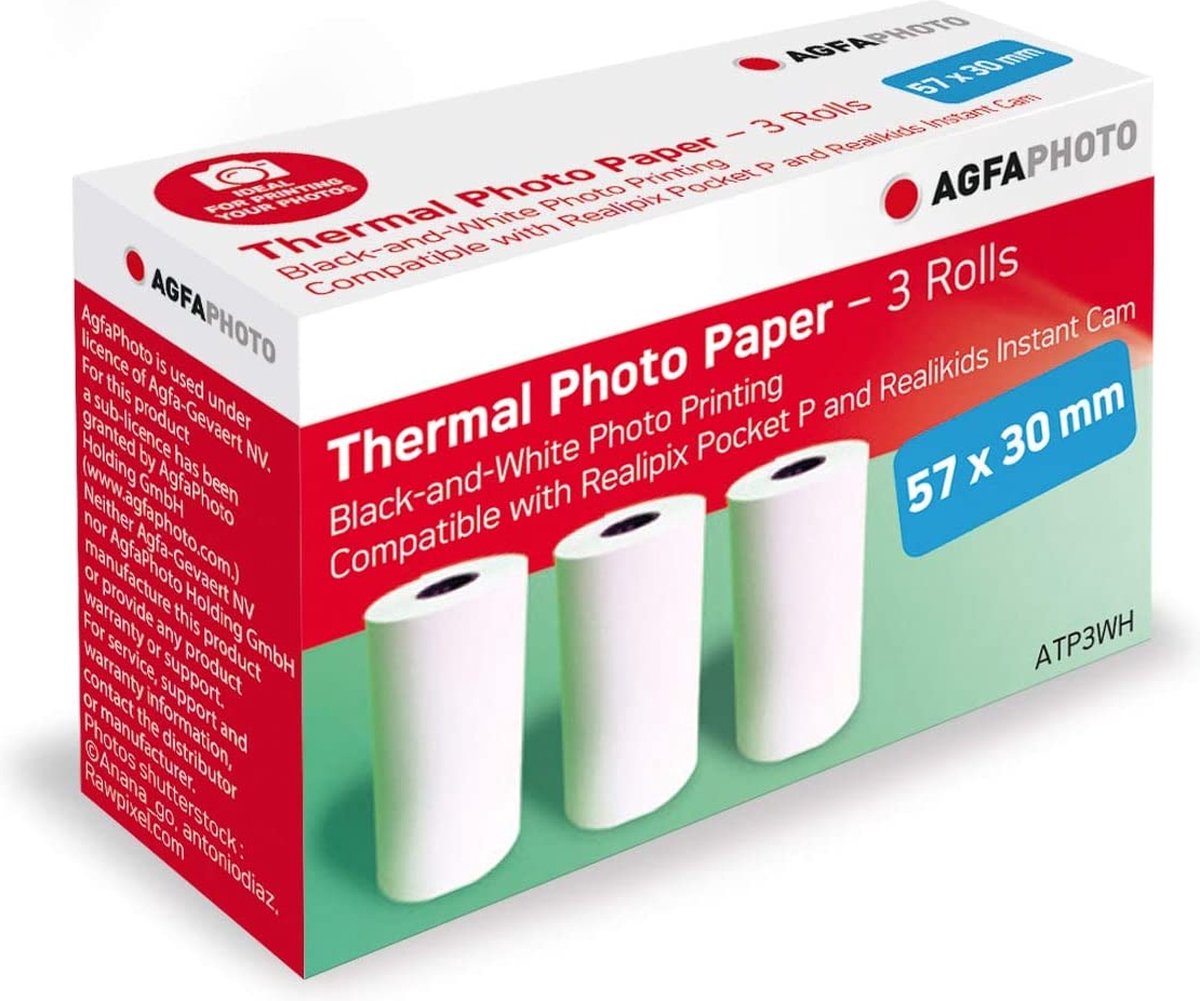 Agfa Extra Utskriftpappersrullar X3 För Kamera & Fickskrivare