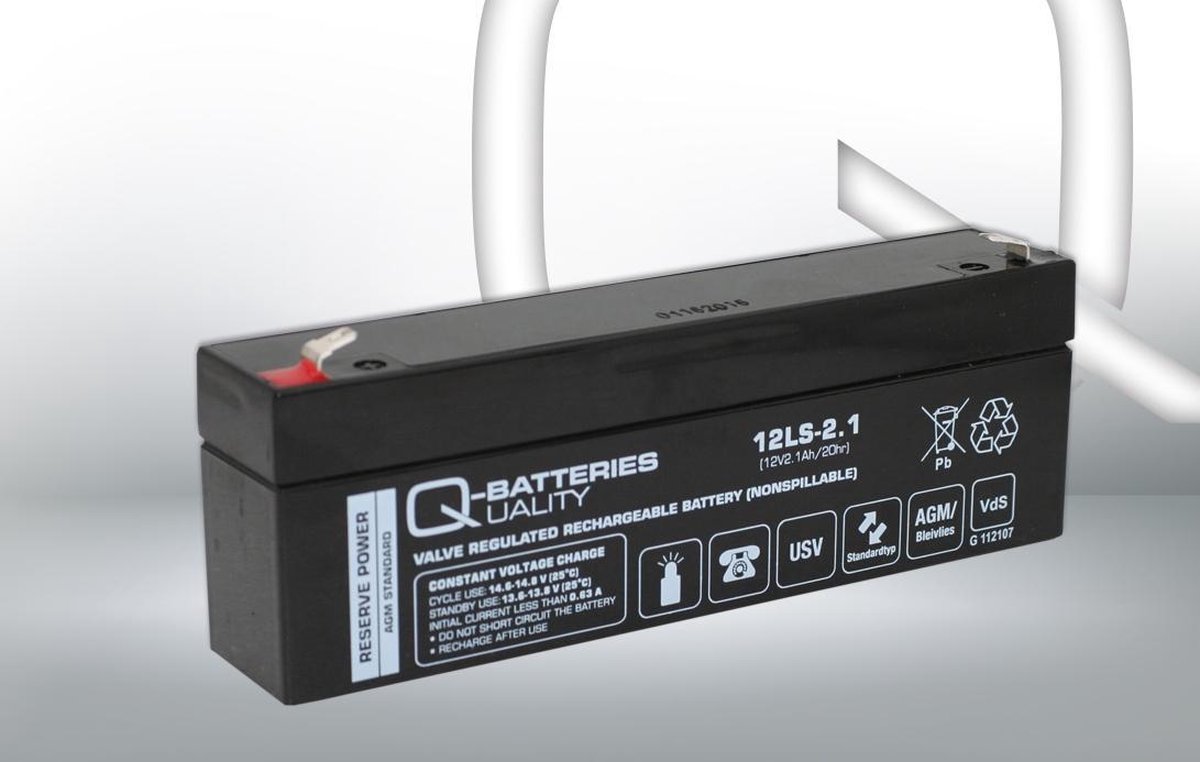 Lakuda Q-batteries 12v-2.1ah 178x35x61 vds