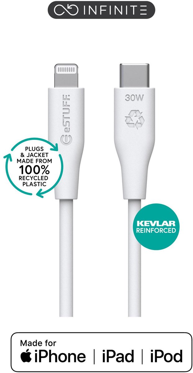 eSTUFF INFINITE - USB-C cable - USB-C to Lightning - 1 m