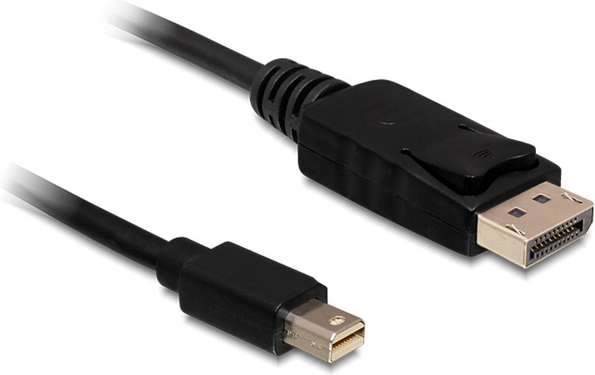 Delock Mini DisplayPort 1.2-kabel hane till DisplayPort-hane 4K 60 Hz 0,5m