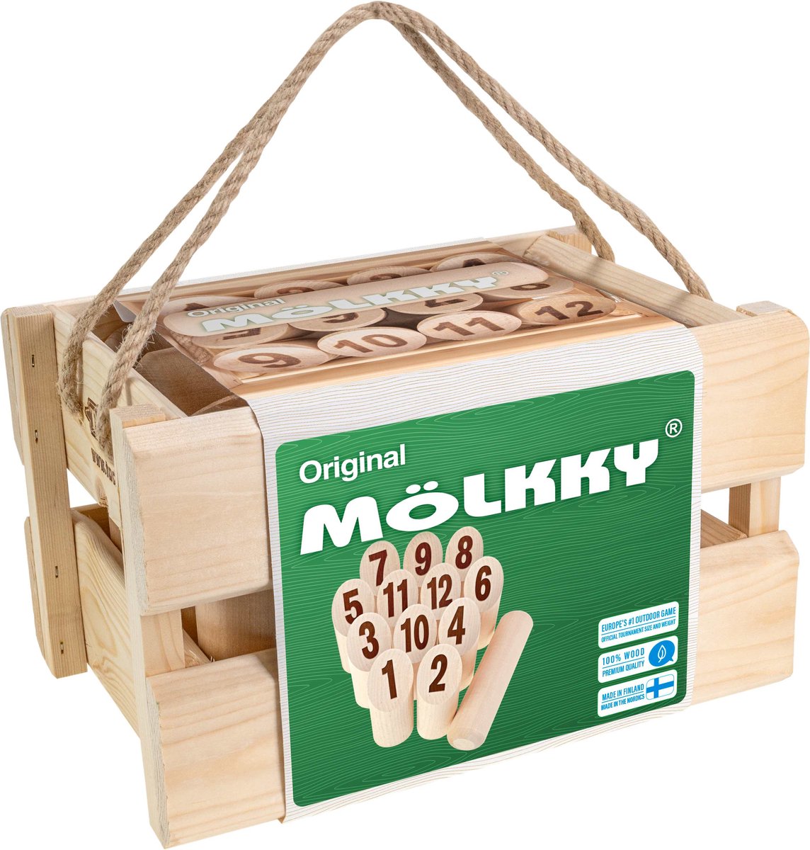 Mölkky Original i trälåda