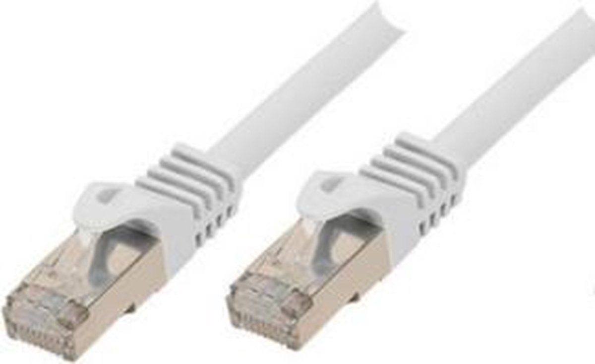 SCONN Shiverpeaks BASIC-S patch cable - 1 m - white - Vit - 1m