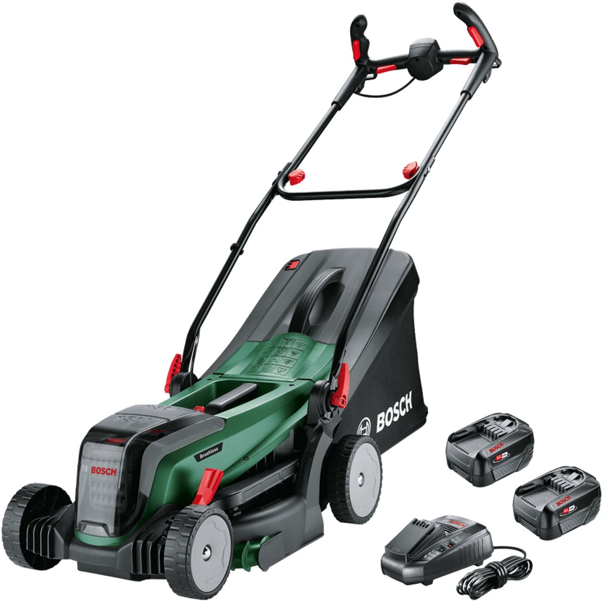 Bosch Batterigräsklippare UniversalRotak 2x18V-37-550 - 2 x 4.0 Ah