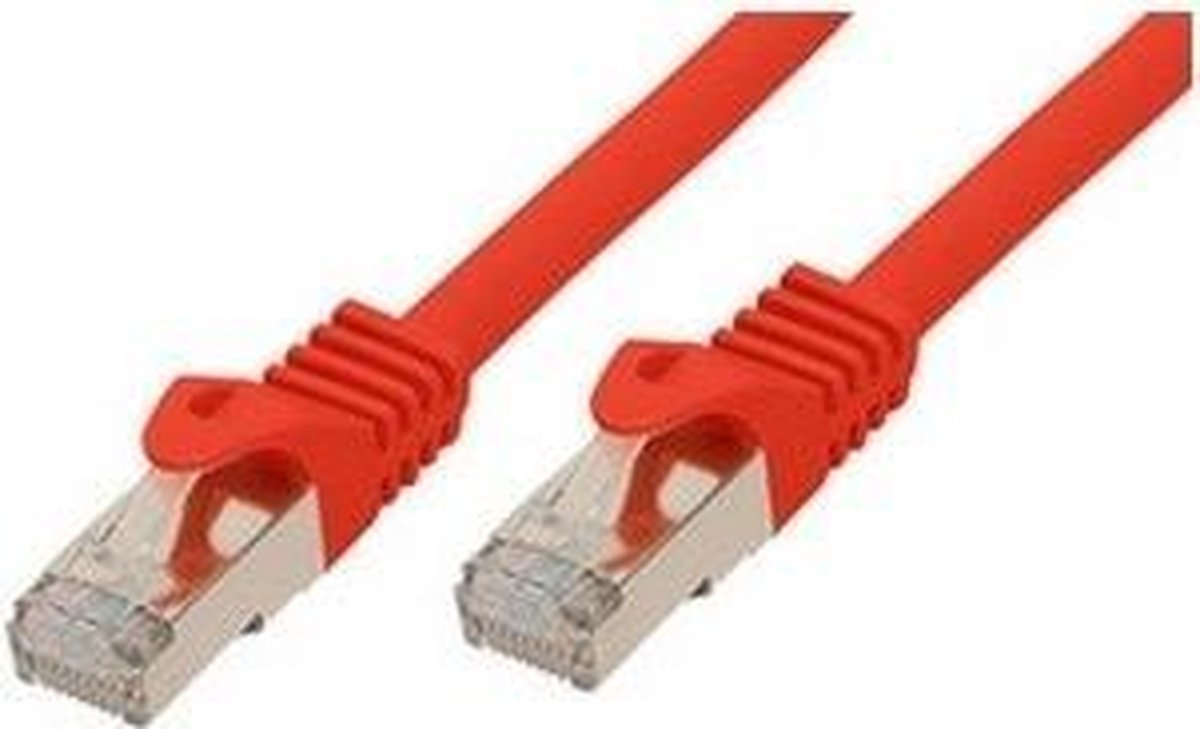 SCONN Shiverpeaks BASIC-S patch cable - 3 m - red - Röd